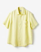 【ドゥクラッセ/DoCLASSE / MEN】のリネンシャンブレーシャツ・半袖 イエロー|ID: prp329100003359551 ipo3291000000033592347