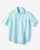 【ドゥクラッセ/DoCLASSE / MEN】のリネンシャンブレーシャツ・半袖 ターコイズ|ID: prp329100003359551 ipo3291000000033592348