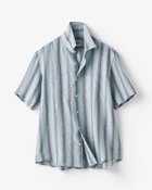 【ドゥクラッセ/DoCLASSE / MEN】のリネンシャンブレーシャツ・半袖 サックスマルチ|ID: prp329100003359551 ipo3291000000033592354