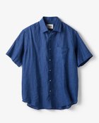 【ドゥクラッセ/DoCLASSE / MEN】のリネンシャンブレーシャツ・半袖 ミッドナイトブルー|ID: prp329100003359551 ipo3291000000036296265