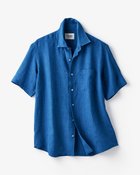 【ドゥクラッセ/DoCLASSE / MEN】のリネンシャンブレーシャツ・半袖 インディゴ|ID: prp329100003359551 ipo3291000000036296266