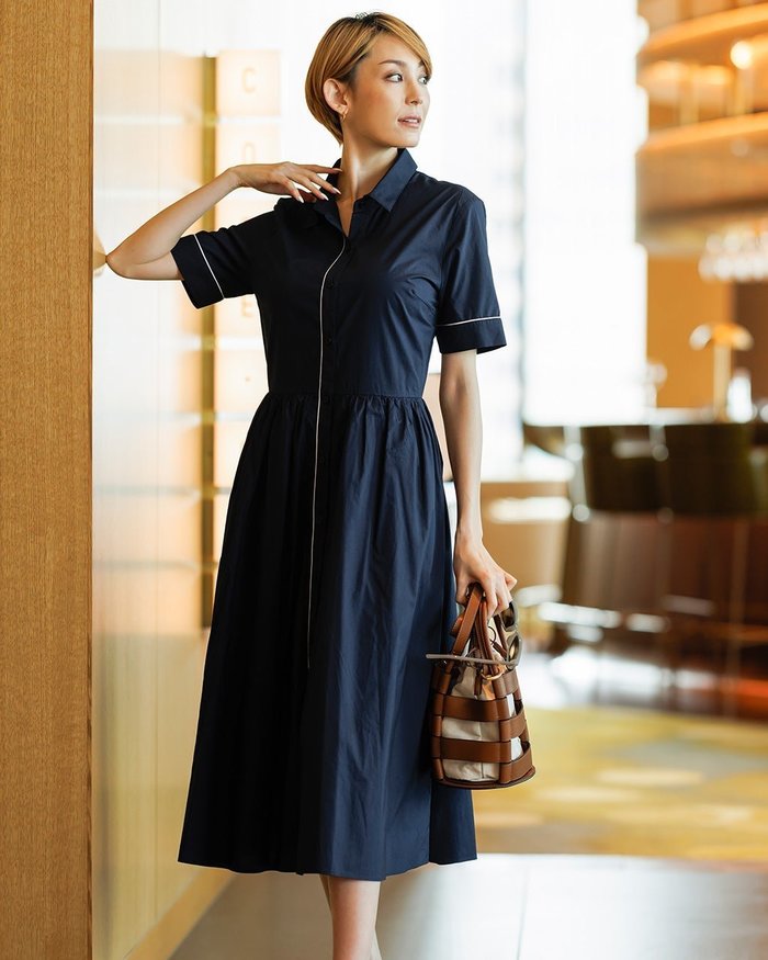 【ドゥクラッセ/DoCLASSE】のタイプライター・ラインデザインシャツワンピ インテリア・キッズ・メンズ・レディースファッション・服の通販 founy(ファニー) https://founy.com/ ファッション Fashion レディースファッション Fashion for Women ワンピース Dresses シャツワンピース / 1枚で着映えコーデ Shirt Dresses |ID: prp329100003386074 ipo3291000000034018564