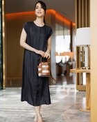 【ドゥクラッセ/DoCLASSE】のとろみサテン・3WAYドレス/ベルト付 人気、トレンドファッション・服の通販 founy(ファニー) ファッション Fashion レディースファッション Fashion for Women ワンピース Dresses フォーマル・パーティードレス・結婚式用ドレス Elegant & Casual Dresses ベルト&ウエストマーク Belts & Waist Accessories とろみ Fluid, Flowy Fabric サテン Satin, Glossy Fabric ドレス Dress, One-Piece thumbnail ミッドナイトブルー|ID: prp329100003386078 ipo3291000000033564534
