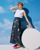 【ドゥクラッセ/DoCLASSE】のコットンローン・ギャザーフレアスカート 人気、トレンドファッション・服の通販 founy(ファニー) ファッション Fashion レディースファッション Fashion for Women スカート Skirts Aライン・フレアスカート A-Line & Flared Skirts ギャザー Gathered, Ruffled ドレープ Drape, Draping Fabric エレガント 上品 Elegant thumbnail ネイビーパターン|ID: prp329100003390617 ipo3291000000036008964