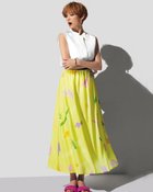 【ドゥクラッセ/DoCLASSE】のコットンローン・ギャザーフレアスカート 人気、トレンドファッション・服の通販 founy(ファニー) ファッション Fashion レディースファッション Fashion for Women スカート Skirts Aライン・フレアスカート A-Line & Flared Skirts ギャザー Gathered, Ruffled ドレープ Drape, Draping Fabric エレガント 上品 Elegant thumbnail イエローパターン|ID: prp329100003390617 ipo3291000000036008966