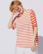 【ドゥクラッセ/DoCLASSE】のアシメボーダー・ボートネックTシャツ レッドストライプ|ID: prp329100003418770 ipo3291000000028261580