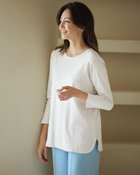【ドゥクラッセ/DoCLASSE】のクルーシャツテール/長袖・ドゥクラッセTシャツ オフホワイト|ID: prp329100003421713 ipo3291000000036008979