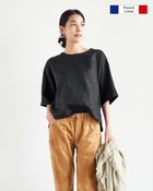 【ドゥクラッセ/DoCLASSE】のフレンチリネン・5分袖ブラウス 人気、トレンドファッション・服の通販 founy(ファニー) ファッション Fashion レディースファッション WOMEN トップス・カットソー Tops/Tshirt シャツ/ブラウス Shirts/Blouses エレガント 上品 Elegant スリット Slit セットアップ Set Up フォルム Form フランス France フレア Flare フレンチ French リネン Linen ロング Long thumbnail ブラック2|ID: prp329100003431148 ipo3291000000028261632