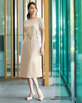 【ドゥクラッセ/DoCLASSE】 グログランアセテート・スクエアネックドレス人気、トレンドファッション・服の通販 founy(ファニー) ファッション Fashion レディースファッション WOMEN ワンピース Dress ドレス Party Dresses |ID:prp329100003439422
