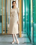 【ドゥクラッセ/DoCLASSE】のグログランアセテート・スクエアネックドレス 人気、トレンドファッション・服の通販 founy(ファニー) ファッション Fashion レディースファッション Fashion for Women ワンピース Dresses フォーマル・パーティードレス・結婚式用ドレス Elegant & Casual Dresses thumbnail エクルー|ID: prp329100003439422 ipo3291000000033158610