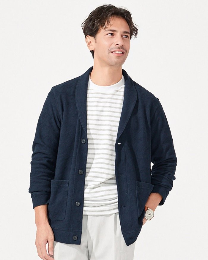 【ドゥクラッセ/DoCLASSE / MEN】のジャガードショールカーディガン インテリア・キッズ・メンズ・レディースファッション・服の通販 founy(ファニー) https://founy.com/ ファッション Fashion メンズファッション Fashion for Men カーディガン Cardigan, Knitwear ショール Shawl, Wrap メンズ Men's, Menswear エレガント 上品 Elegant 春 Spring |ID: prp329100003529792 ipo3291000000034257697