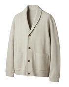 【ドゥクラッセ/DoCLASSE / MEN】のジャガードショールカーディガン ライトグレー|ID: prp329100003529792 ipo3291000000036009014