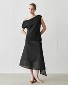 【ドゥクラッセ/DoCLASSE】のオクタダブルクロス・アシンメトリースカート 人気、トレンドファッション・服の通販 founy(ファニー) ファッション Fashion レディースファッション Fashion for Women スカート Skirts thumbnail ブラック|ID: prp329100003553316 ipo3291000000034725506