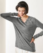 【ドゥクラッセ/DoCLASSE】のスーパーファインメリノ・ニュアンスVネック グレー|ID: prp329100003553320 ipo3291000000035137345