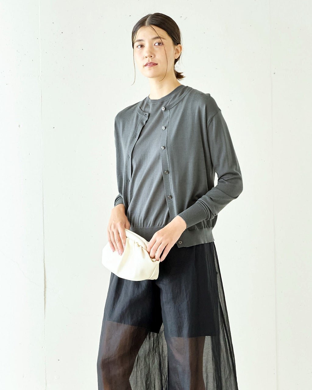 【ドゥクラッセ/DoCLASSE】のスーパーファインメリノ・クルーカーディガン 人気、トレンドファッション・服の通販 founy(ファニー) 　ファッション　Fashion　レディースファッション　Fashion for Women　トップス・カットソー　Cut & Sew Tops　ニット　Knit Tops & Sweaters　カーディガン・羽織り　Layered Style Cardigans　アンサンブル　Ensemble Set　エレガント 上品　Elegant　ベーシック　Basic, Essential　リアル　Real, Realistic　 other-1|ID: prp329100003553323 ipo3291000000034595755