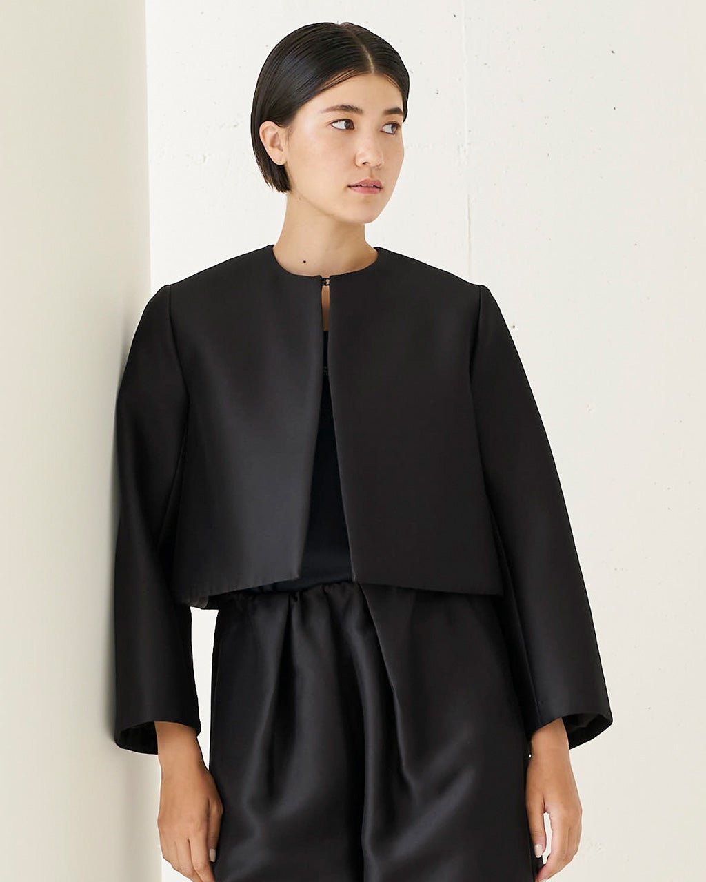 【ドゥクラッセ/DoCLASSE】のオクタボンディング・ノーカラージャケット 人気、トレンドファッション・服の通販 founy(ファニー) 　ファッション　Fashion　レディースファッション　WOMEN　アウター　Coat Outerwear　ジャケット　Jackets　ノーカラージャケット　No Collar Leather Jackets　ジャケット　Jacket　ベスト　Vest　 other-1|ID: prp329100003553327 ipo3291000000029992296