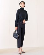 【ドゥクラッセ/DoCLASSE】の二重織ストレッチクロス・スティックパンツ ダークネイビー|ID: prp329100003553331 ipo3291000000034725477