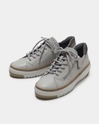 【フィットフィット/fitfit】のアウトステッチビジューレザースニーカー ライトグレー|ID: prp329100003561882 ipo3291000000028262190