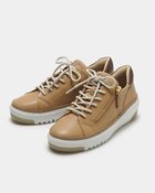 【フィットフィット/fitfit】のアウトステッチビジューレザースニーカー ライトブラウン|ID: prp329100003561882 ipo3291000000028262192