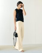 【ドゥクラッセ/DoCLASSE】のトリアセサテン・ワイドパンツ ペールイエロー|ID: prp329100003566268 ipo3291000000034725527