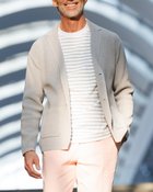 【ドゥクラッセ/DoCLASSE / MEN】の畦編み・ニットカーディガンジャケット ライトグレー|ID: prp329100003580918 ipo3291000000035894081