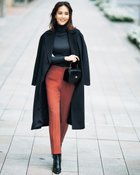 【ドゥクラッセ/DoCLASSE】の二重織カルゼ・スティックパンツ ダークコーラル|ID: prp329100003580927 ipo3291000000028262213