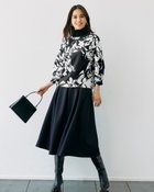 【ドゥクラッセ/DoCLASSE】のダブル編みジャージー・カフドボートネック 人気、トレンドファッション・服の通販 founy(ファニー) ファッション Fashion レディースファッション Fashion for Women トップス・カットソー Cut & Sew Tops シャツ・ブラウス・オフィスカジュアル Elegant Blouses & Button-Ups ロングTシャツ・Tシャツ Longline T-Shirts & Tees カットソー・ベーシックTシャツ Cut-and-Sewn Tops / Stretch Tees & Basics カットソー Cut and Sewn Top ショート Short, Short Length セットアップ Set-Up, Coordinated Outfit ダブル Double, Double-Breasted フォルム Silhouette, Form エレガント 上品 Elegant 無地 Plain, Solid Color thumbnail フラワー|ID: prp329100003580929 ipo3291000000034310049