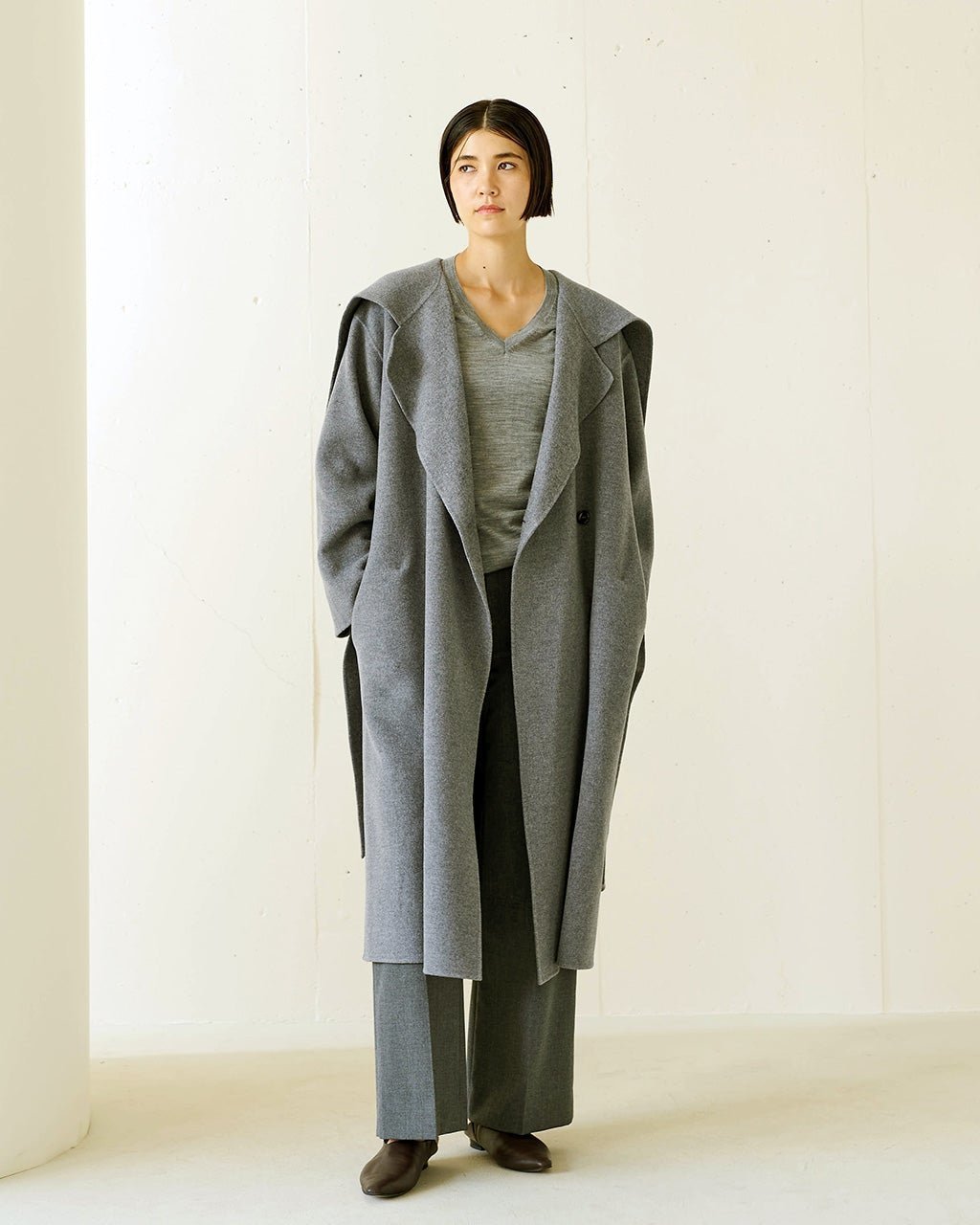 【ドゥクラッセ/DoCLASSE】のイタリアンダブルフェイス・ストールコート 人気、トレンドファッション・服の通販 founy(ファニー) ファッション Fashion レディースファッション Fashion for Women アウター Coat / Outerwear Collection コート・ロングコート・ピーコート Long Coats, Peacoats & More other-1|ID: prp329100003580932 ipo3291000000035137329