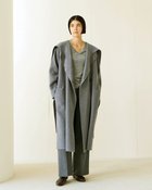 【ドゥクラッセ/DoCLASSE】のイタリアンダブルフェイス・ストールコート グレー|ID: prp329100003580932 ipo3291000000035137330