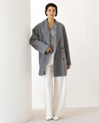【ドゥクラッセ/DoCLASSE】のイタリアンダブルフェイス・ショールカラーコート グレー|ID: prp329100003580934 ipo3291000000035137334