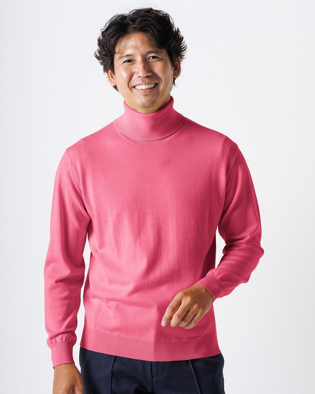 【ドゥクラッセ/DoCLASSE / MEN】のプレミアムウール ラネロッシ アミコ タートル インテリア・キッズ・メンズ・レディースファッション・服の通販 founy(ファニー) 　ファッション　Fashion　メンズファッション　Fashion for Men　イタリア　Italy　セーター　Sweater, Knitwear　タートル　Turtleneck, Turtle Collar　プレミアム　Premium, High-End　メンズ　Men's, Menswear　ピンク|ID: prp329100003580939 ipo3291000000028262243