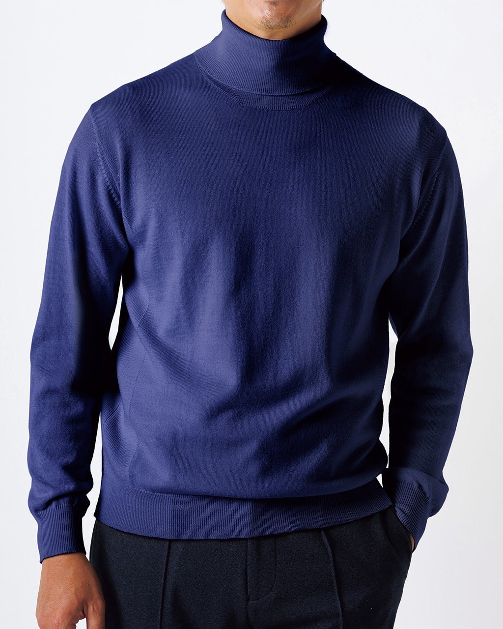 【ドゥクラッセ/DoCLASSE / MEN】のプレミアムウール ラネロッシ アミコ タートル インテリア・キッズ・メンズ・レディースファッション・服の通販 founy(ファニー) 　ファッション　Fashion　メンズファッション　Fashion for Men　イタリア　Italy　セーター　Sweater, Knitwear　タートル　Turtleneck, Turtle Collar　プレミアム　Premium, High-End　メンズ　Men's, Menswear　ネイビー|ID: prp329100003580939 ipo3291000000028262246