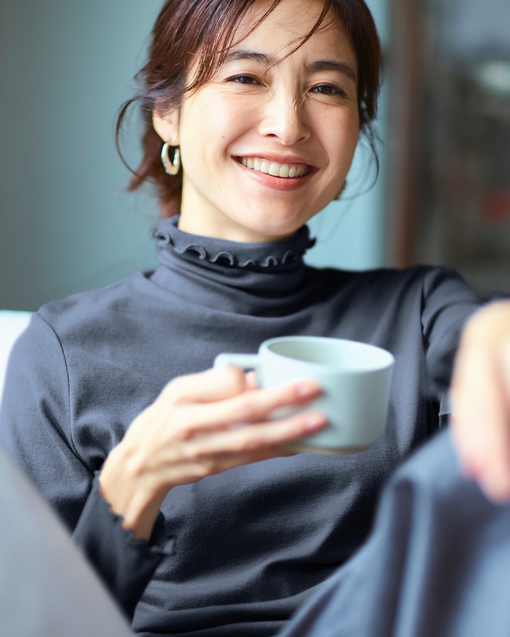 【ドゥクラッセ/DoCLASSE】のコットンガーゼ・メロウタートルネック インテリア・キッズ・メンズ・レディースファッション・服の通販 founy(ファニー) 　ファッション　Fashion　レディースファッション　Fashion for Women　トップス・カットソー　Cut & Sew Tops　シャツ・ブラウス・オフィスカジュアル　Elegant Blouses & Button-Ups　ロングTシャツ・Tシャツ　Longline T-Shirts & Tees　カットソー・ベーシックTシャツ　Cut-and-Sewn Tops / Stretch Tees & Basics　タートルネック・ハイネックトップス　Turtlenecks & High-Neck Tops　カットソー　Cut and Sewn Top　人気　Popular, Best Seller　ブルーグレー|ID: prp329100003580941 ipo3291000000035893960