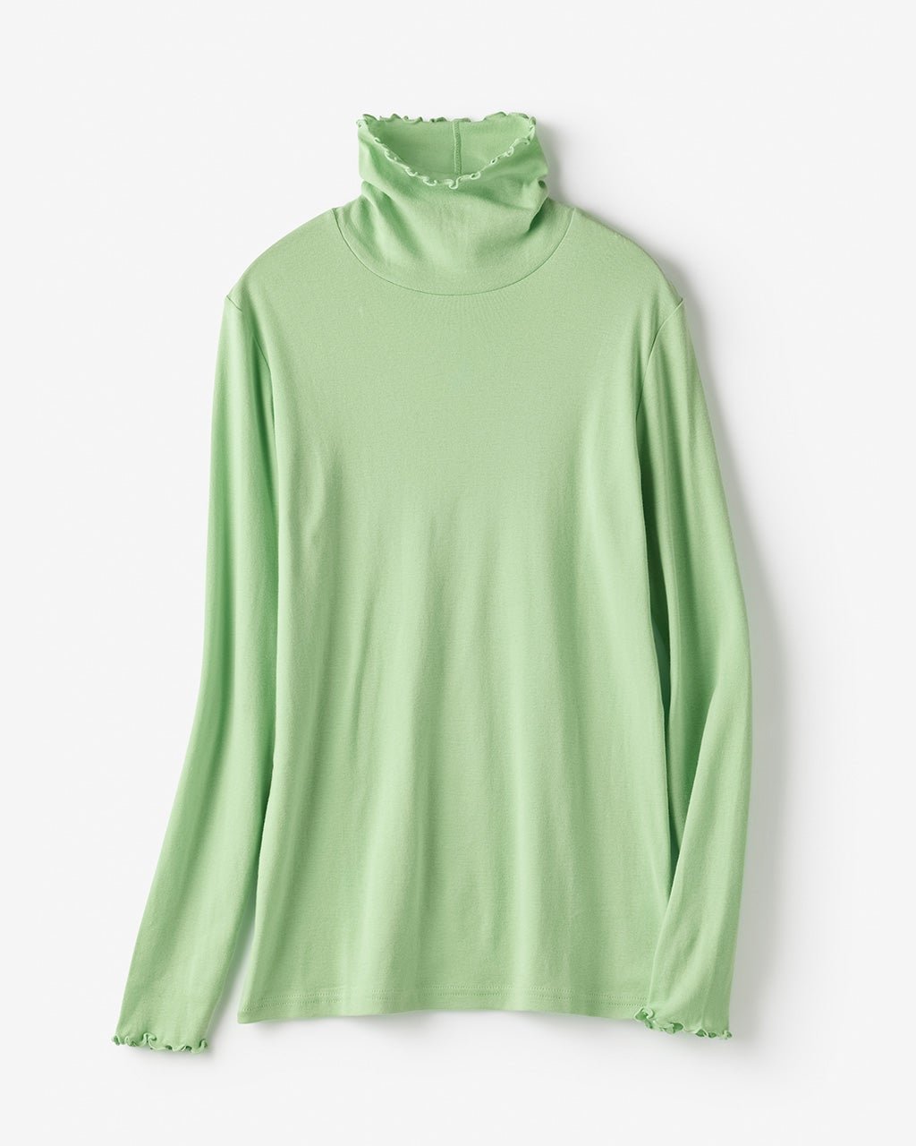 【ドゥクラッセ/DoCLASSE】のコットンガーゼ・メロウタートルネック インテリア・キッズ・メンズ・レディースファッション・服の通販 founy(ファニー) 　ファッション　Fashion　レディースファッション　Fashion for Women　トップス・カットソー　Cut & Sew Tops　シャツ・ブラウス・オフィスカジュアル　Elegant Blouses & Button-Ups　ロングTシャツ・Tシャツ　Longline T-Shirts & Tees　カットソー・ベーシックTシャツ　Cut-and-Sewn Tops / Stretch Tees & Basics　タートルネック・ハイネックトップス　Turtlenecks & High-Neck Tops　カットソー　Cut and Sewn Top　人気　Popular, Best Seller　ライトグリーン|ID: prp329100003580941 ipo3291000000036119034