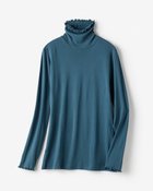 【ドゥクラッセ/DoCLASSE】のコットンガーゼ・メロウタートルネック ダークピーコック|ID: prp329100003580941 ipo3291000000036119037