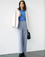 【ドゥクラッセ/DoCLASSE】のストレッチWクロス・ワイドパンツ 人気、トレンドファッション・服の通販 founy(ファニー) ファッション Fashion レディースファッション Fashion for Women パンツ Pants & Trousers なめらか Smooth, Silky Texture エレガント 上品 Elegant ストレッチ Stretch, Stretchy Fabric センター Center, Center Line パターン Pattern, Design Print フィット Fit, Slim Fit マニッシュ Mannish, Boyish ワイド Wide, Wide Fit ビジネス 仕事 通勤 Business / Work / Commuting 旅行 Travel |ID:prp329100003580949