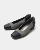 【フィットフィット/fitfit】の撥水バイカラーバレエシューズ グレー&times;ブラック|ID: prp329100003583398 ipo3291000000033939551
