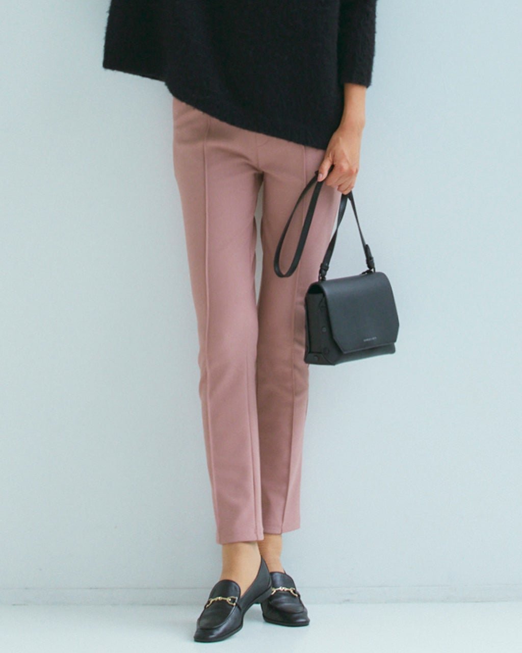 【ドゥクラッセ/DoCLASSE】のプレシャスウォーム・スリム69cm インテリア・キッズ・メンズ・レディースファッション・服の通販 founy(ファニー) 　ファッション　Fashion　レディースファッション　Fashion for Women　パンツ　Pants & Trousers　カットソー　Cut and Sewn Top　ジョーゼット　Georgette, Semi-Sheer Fabric　ストレッチ　Stretch, Stretchy Fabric　ポケット　Pocket, Pocket Detail　エレガント 上品　Elegant　ダスティーピンク|ID: prp329100003597015 ipo3291000000035933394