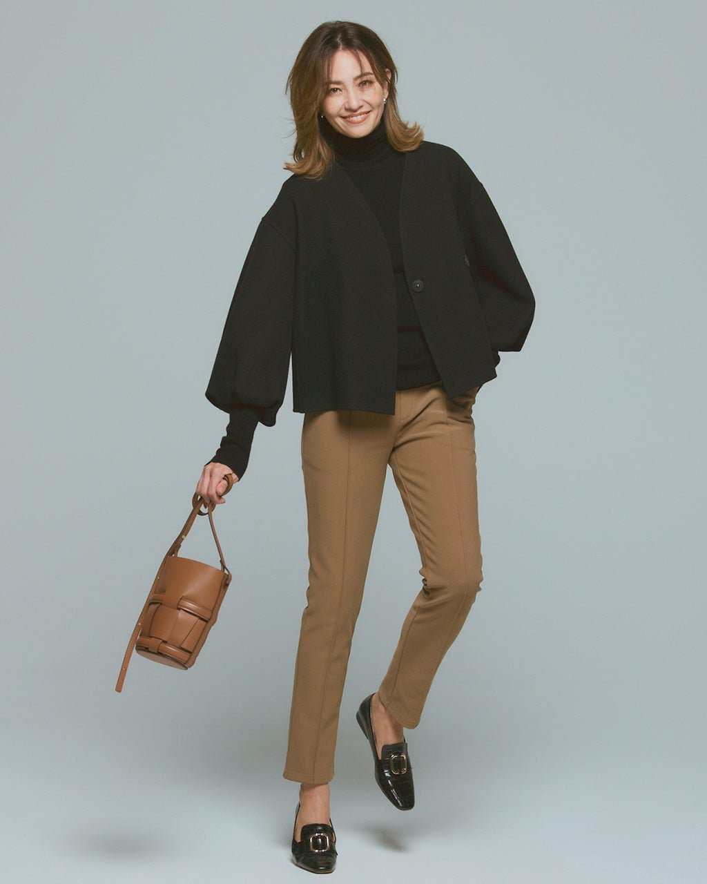 【ドゥクラッセ/DoCLASSE】のプレシャスウォーム・スリム69cm インテリア・キッズ・メンズ・レディースファッション・服の通販 founy(ファニー) 　ファッション　Fashion　レディースファッション　Fashion for Women　パンツ　Pants & Trousers　カットソー　Cut and Sewn Top　ジョーゼット　Georgette, Semi-Sheer Fabric　ストレッチ　Stretch, Stretchy Fabric　ポケット　Pocket, Pocket Detail　エレガント 上品　Elegant　キャメル|ID: prp329100003597015 ipo3291000000035933398