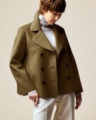 【ドゥクラッセ/DoCLASSE】のウールライク・ショートピーコート 人気、トレンドファッション・服の通販 founy(ファニー) ファッション Fashion レディースファッション WOMEN アウター Coat Outerwear コート Coats カッティング Cutting ショート Short ジャケット Jacket チャーム Charm フォルム Form ボンディング Bonding 雑誌 Magazine thumbnail オリーブ|ID: prp329100003597021 ipo3291000000028262611