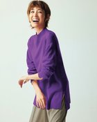 【ドゥクラッセ/DoCLASSE】のスリットカフス・ハイネックニット パープル|ID: prp329100003597048 ipo3291000000036273892