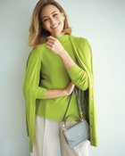 【ドゥクラッセ/DoCLASSE】のシルクフィール・ハイネック&カーディガン ライトグリーン|ID: prp329100003597049 ipo3291000000035934024