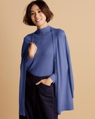 【ドゥクラッセ/DoCLASSE】のシルクフィール・ハイネック&カーディガン ブルー|ID: prp329100003597049 ipo3291000000035934036