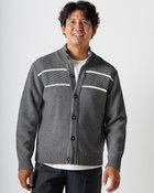 【ドゥクラッセ/DoCLASSE / MEN】のボタンフロントニットカーディガン チャコール|ID: prp329100003597050 ipo3291000000028262718