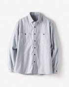 【ドゥクラッセ/DoCLASSE / MEN】のヒートメッシュ/フランネルCPOジャケット 人気、トレンドファッション・服の通販 founy(ファニー) ファッション Fashion メンズファッション MEN ジャケット Jacket スポーツ Sports ポケット Pocket ミリタリー Military メッシュ Mesh メンズ Mens リラックス Relax thumbnail サックスストライプ|ID: prp329100003597055 ipo3291000000028262747