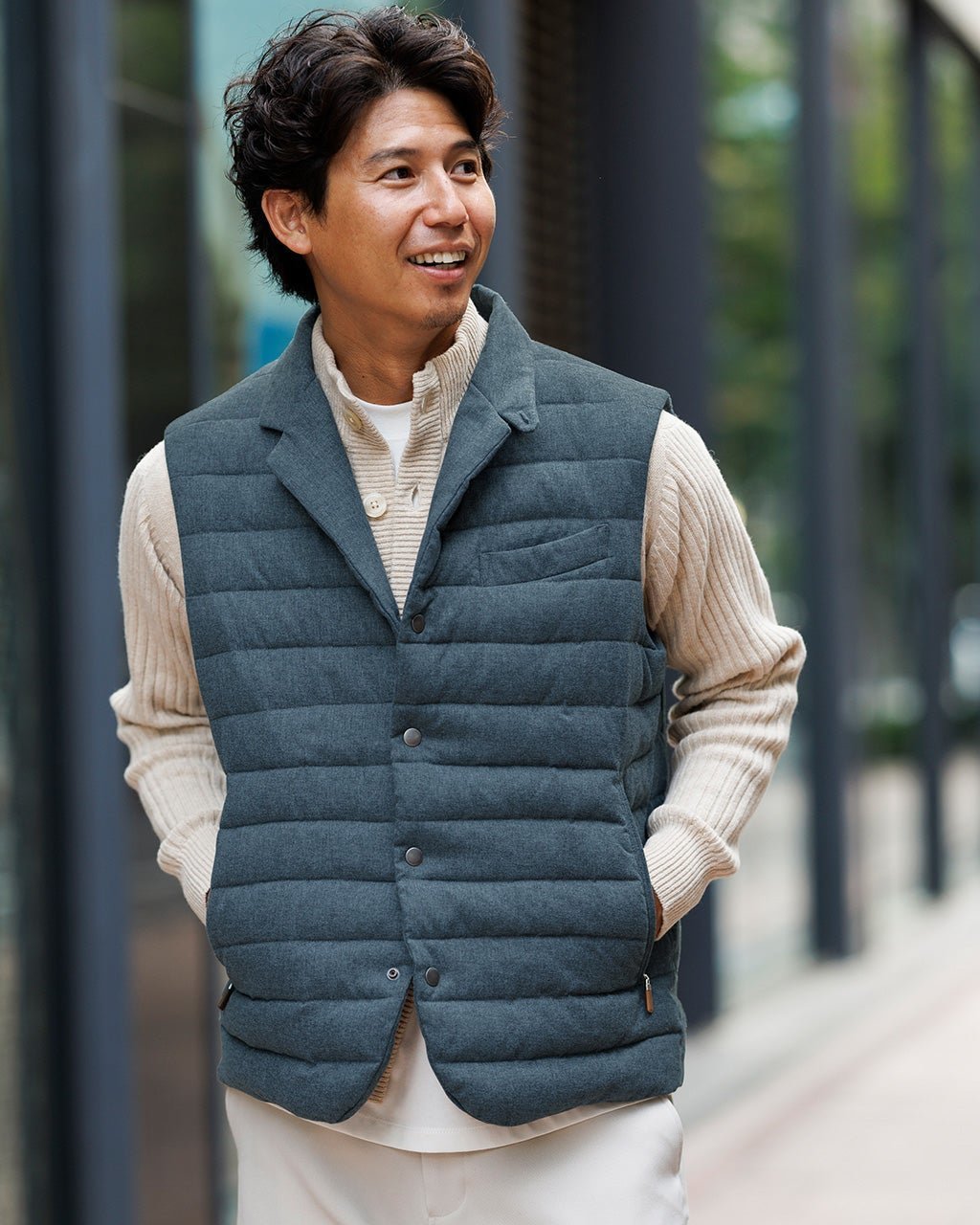 【ドゥクラッセ/DoCLASSE / MEN】のリモンタ・ウールライクダウンベスト インテリア・キッズ・メンズ・レディースファッション・服の通販 founy(ファニー) 　ファッション　Fashion　メンズファッション　MEN　アウトドア　Outdoor　イタリア　Italy　インナー　Inner　ジャケット　Jacket　ダウン　Down　ベスト　Vest　メンズ　Mens　ブルー|ID: prp329100003598685 ipo3291000000028262813