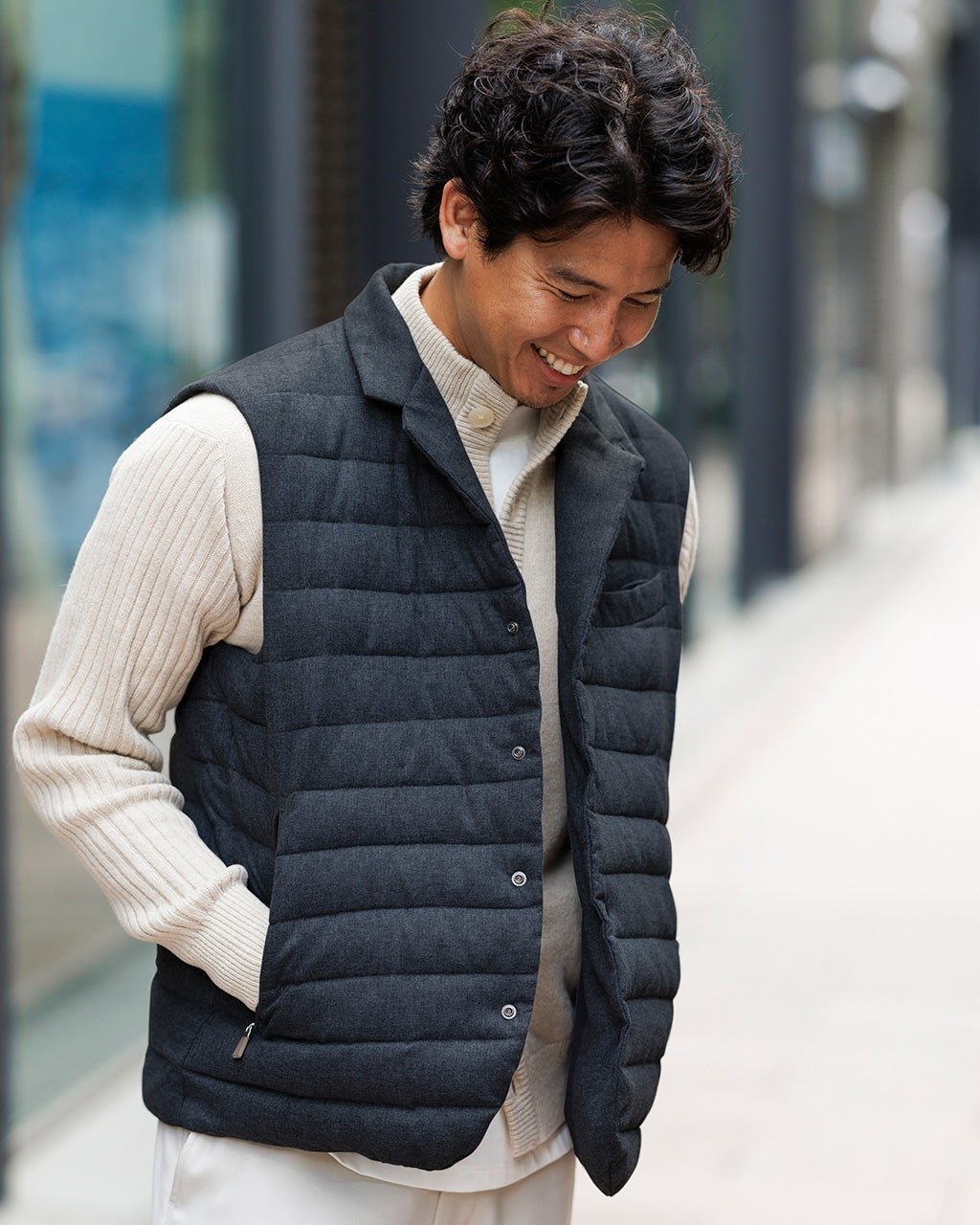 【ドゥクラッセ/DoCLASSE / MEN】のリモンタ・ウールライクダウンベスト インテリア・キッズ・メンズ・レディースファッション・服の通販 founy(ファニー) 　ファッション　Fashion　メンズファッション　MEN　アウトドア　Outdoor　イタリア　Italy　インナー　Inner　ジャケット　Jacket　ダウン　Down　ベスト　Vest　メンズ　Mens　ネイビー|ID: prp329100003598685 ipo3291000000028262814