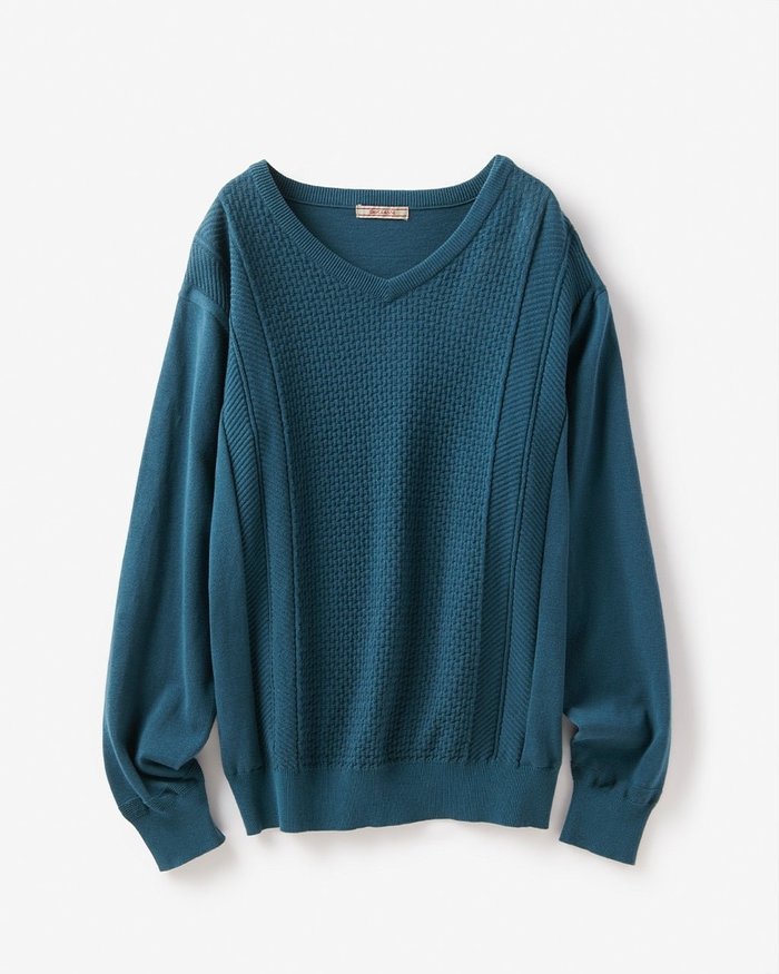 【ドゥクラッセ/DoCLASSE / MEN】のリンクス編みVネックニット インテリア・キッズ・メンズ・レディースファッション・服の通販 founy(ファニー) https://founy.com/ ファッション Fashion メンズファッション Fashion for Men セーター Sweater, Knitwear メンズ Men's, Menswear 洗える Machine Washable |ID: prp329100003611357 ipo3291000000035794582