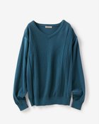 【ドゥクラッセ/DoCLASSE / MEN】のリンクス編みVネックニット スティールブルー|ID: prp329100003611357 ipo3291000000035794585