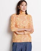 【ドゥクラッセ/DoCLASSE】の超長綿・タートルネック/総柄 サーモン・パターン|ID: prp329100003611360 ipo3291000000036009080